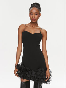 Rinascimento Rinascimento Rochie cocktail CFC0116701003 Negru Regular Fit