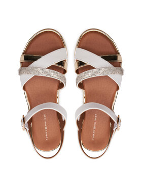 Tommy Hilfiger Sandali Flat Sandal T3A2-33252-0326 S Bela