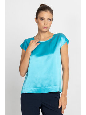 Deni Cler Milano Deni Cler Milano Top W-DC-0053-D5-L1-52-1 Turkusowy Regular Fit