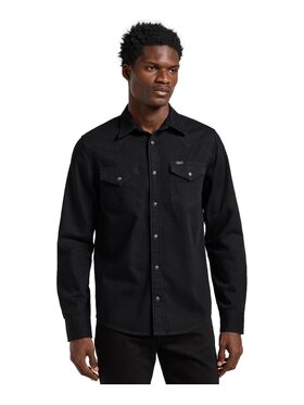 Lee Lee Koszula 112363913 Czarny Regular Fit