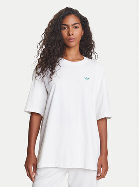 adidas adidas T-särk Retro Tennis Boyfriend JW0226 Valge Oversize