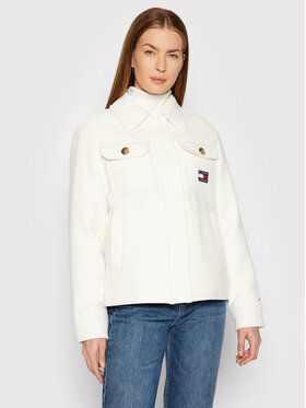 Tommy Jeans Tommy Jeans Преходно яке DW0DW11112 Бял Regular Fit