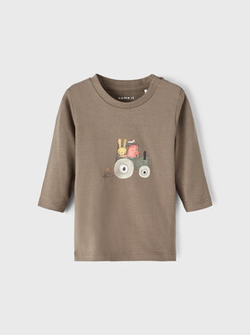 NAME IT NAME IT Bluzka 13206871 Brązowy Regular Fit