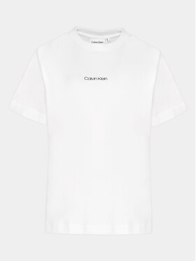Calvin Klein Curve Calvin Klein Curve T-särk Inclusive Micro Logo K20K203712 Valge Regular Fit