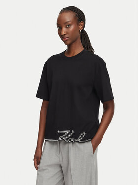 KARL LAGERFELD KARL LAGERFELD T-Shirt B3W17065 Schwarz Regular Fit