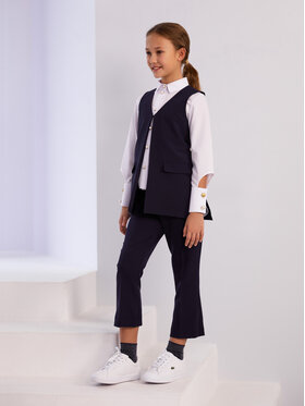 SLY SLY Kamizelka 4S-501B Granatowy Comfortable Fit