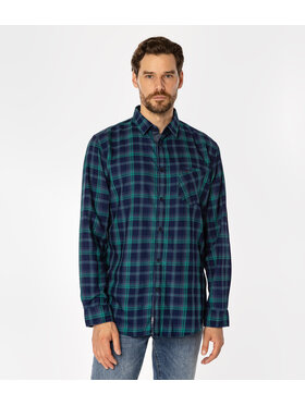Lee Cooper Lee Cooper Koszula SCOTT Zielony Regular Fit