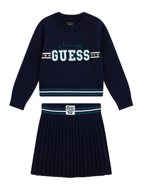 Guess Guess Komplekti kuuluvad särkpluus ja seelik K6YG02 Z0815 Tumesinine Regular Fit