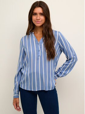 Kaffe Kaffe Bluse Stridy 10504279 Blau Regular Fit
