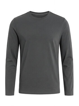 Ombre Ombre Longsleeve L173 Szary ciemny Regular Fit