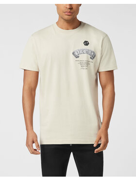 PHILIPP PLEIN PHILIPP PLEIN T-Shirt 26177 Beżowy Regular Fit