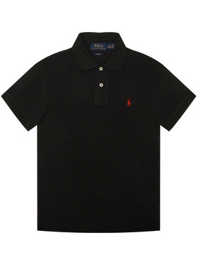 Polo Ralph Lauren Polo Ralph Lauren Тениска с яка и копчета Fsr 323547926001 Черен Slim Fit