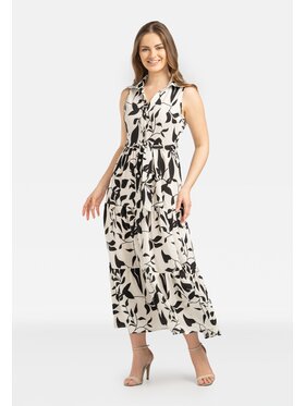 Perso Perso Každodenné šaty RBE232501F Čierna Regular Fit