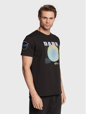 Alpha Industries Alpha Industries T-Shirt Dark Side 108510 Czarny Regular Fit