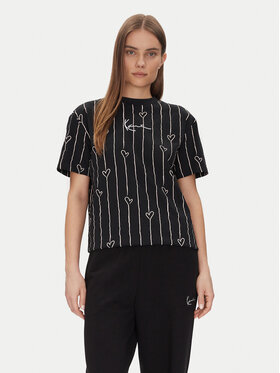 Karl Kani Karl Kani T-Shirt Signature Heart Pinstripe Os 61300126 Schwarz Regular Fit