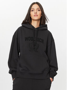 Woolrich Woolrich Bluză Ivy Hoodie CFWWSW0123FRUT3164 Negru Regular Fit