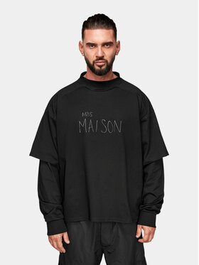 MADE BY SOCIETY MADE BY SOCIETY T-Shirt Dual Form - T17799 Czarny Basic Fit