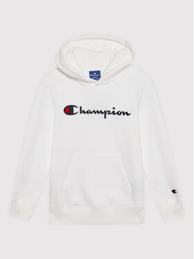 Champion Champion Bluza Script Logo Script Logo Biały Regular Fit