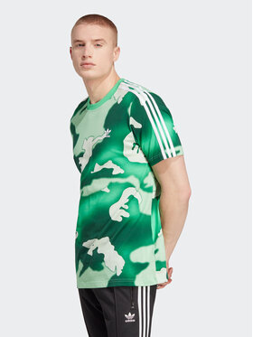 adidas adidas T-Shirt Graphics Camo Allover Print T-Shirt HZ1157 Grün Regular Fit