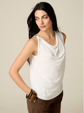 Oltre Oltre T-Shirt G045J004569N011 Biały Slim Fit