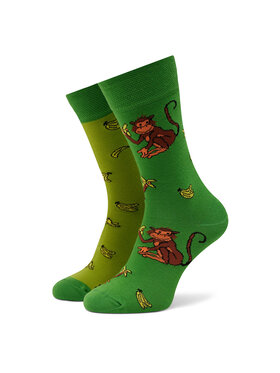Funny Socks Funny Socks Visoke nogavice Unisex Monkey SM1/22 Zelena