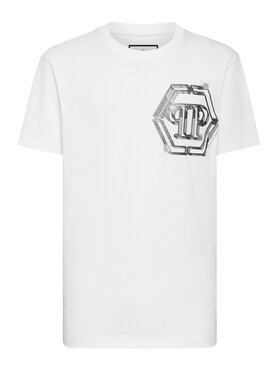PHILIPP PLEIN PHILIPP PLEIN T-shirt 1459 Bianco Regular Fit