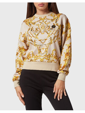 Plein Sport Plein Sport Longsleeve 21369 Beżowy Regular Fit