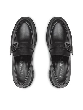 Stuart Weitzman Nizki čevlji Maverick Soho Loafer SF624 Črna