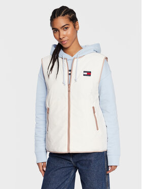 Tommy Jeans Tommy Jeans Mellény Reversible DW0DW14934 Fehér Regular Fit