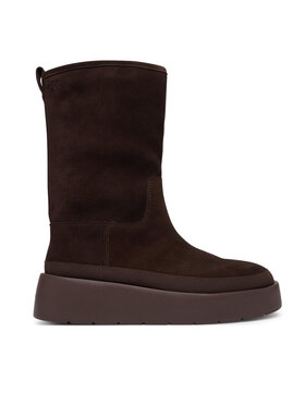 Calvin Klein Calvin Klein Škornji za sneg Flatform Mid Boot Suede Wl HW0HW03181 Rjava