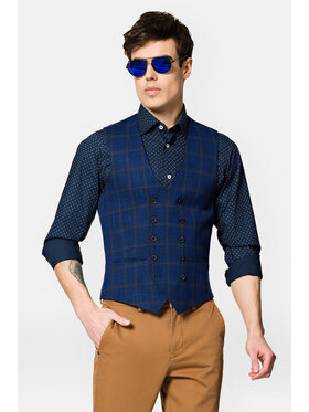Lancerto Lancerto Kamizelka KA073222000001 Granatowy Slim Fit