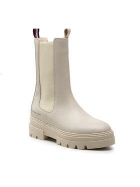 Tommy Hilfiger Tommy Hilfiger Bottines Chelsea Monochromatic Chelsea Boot FW0FW06730 Beige