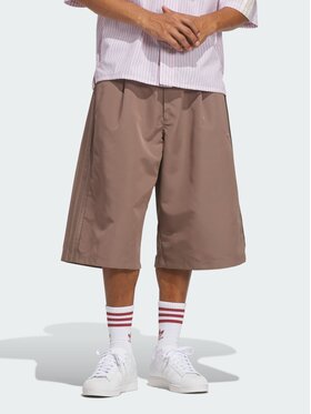 adidas adidas Szorty materiałowe 168452 Kremowy Loose Fit