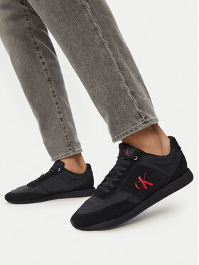 Calvin Klein Calvin Klein Sneakers Retro Runner Band Lth-Su HM0HM02212 Schwarz