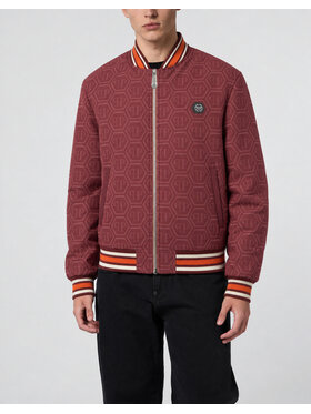 PHILIPP PLEIN PHILIPP PLEIN Bunda bomber 31145 Bordó Regular Fit