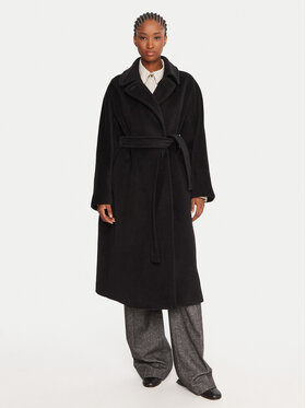 Marella Marella Palton de lână English 2523016142 Negru Regular Fit