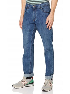 Wrangler Wrangler Jeansy Straight Niebieski Regular Fit
