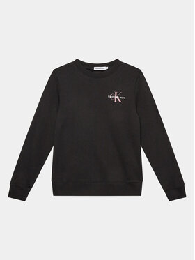 Calvin Klein Jeans Calvin Klein Jeans Mikina Monogram IU0IU00397 Čierna Regular Fit