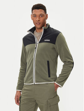 Napapijri Napapijri Felpa di pile T-Dergana NP0A88V1 Verde Regular Fit