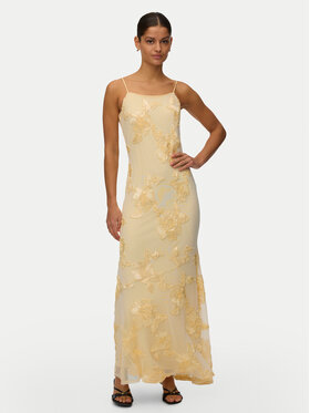 Vero Moda Vero Moda Večerna obleka Quinn 10348532 Rumena Regular Fit