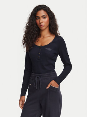 Guess Guess Blúz W6YP60 K5318 Sötétkék Slim Fit
