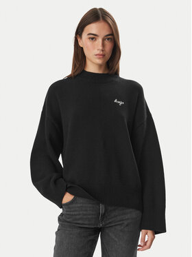 HUGO HUGO Sveter Shenny_B  50569622 Čierna Relaxed Fit