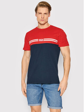 Jack&Jones Jack&Jones T-Shirt Steve 12200229 Czerwony Regular Fit
