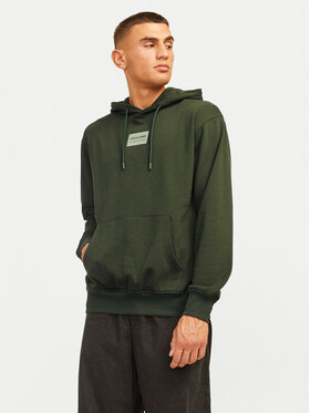 Jack&Jones Jack&Jones Majica dugih rukava Hakkai 12256841 Zelena Relaxed Fit