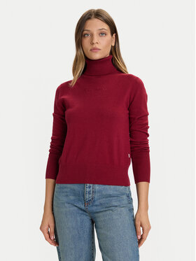 Guess Jeans Guess Jeans Bluză cu gât W4BR15 Z3HO2 Roșu Regular Fit