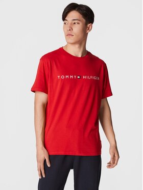 Tommy Hilfiger Tommy Hilfiger Tricou Logo UM0UM01434 Roșu Regular Fit