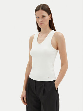 Tommy Hilfiger Tommy Hilfiger Top WW0WW44572 Ekrüüvärv Slim Fit