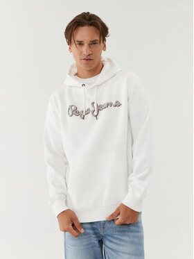 Pepe Jeans Pepe Jeans Bluza Ryan Hoodie PM582328 Biały Regular Fit
