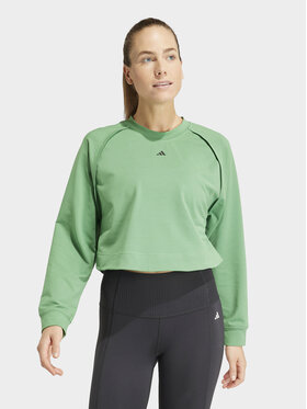 adidas adidas Felpa tecnica Power IT9198 Verde Loose Fit