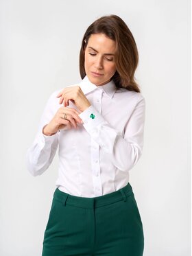 Willsoor Willsoor Koszula 61499 Biały Slim Fit